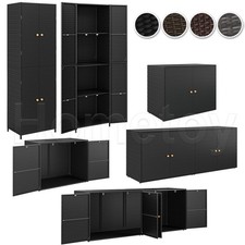 Gartenschrank Poly Rattan Haushaltsschrank Geräteschrank Terrasse Balkon Schrank