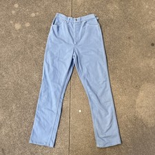Vintage 1960s 70s Light Blue Maverick Blue Bell Womens Pants with stretch