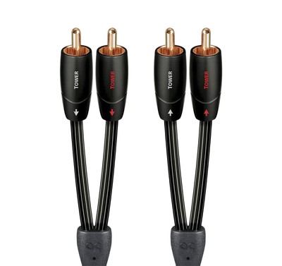 AudioQuest Tower 1m RCA-RCA Analog Audio Interconnect Cable