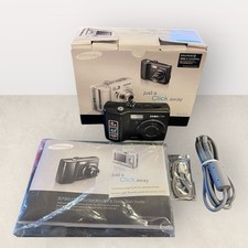 Samsung S630 6.0MP Digital Camera BLACK Includes Box Strap Cable CD Manual READ