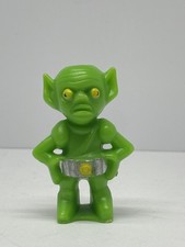 VINTAGE 1978 HONG KONG GREEN ALIEN MONSTER CAKE TOPPER 2.25" M5