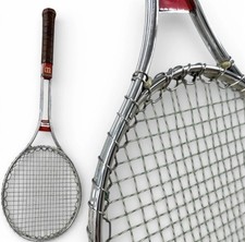 Vintage 1970s Wilson T3000 Steel Tennis Racquet Made USA w/ Original Cover Case
