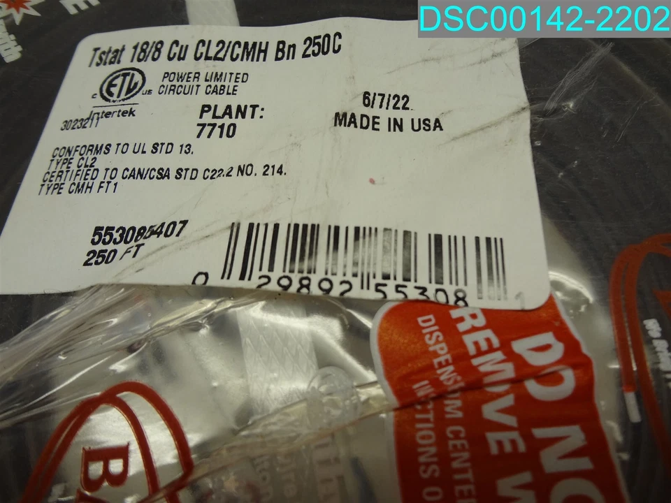 Cable termostático SOUTHWIRE, 250 pies, diámetro 0,17, CL2 029892553081 Foto 4 de 4