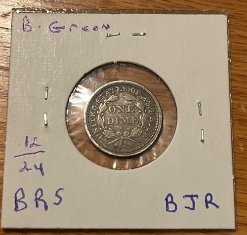 Moneda de diez centavos libertad sentada 1858-o, estado XF, mejor fecha - Imagen 9 de 9