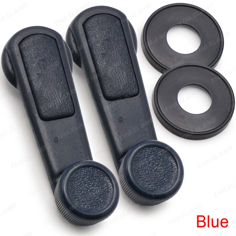 Pair Blue Windows Crank Handle For Mitsubishi Cyclone L200 Lancer 1986 2005 - Изображение 2 из 4