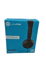 JLab Studio Wired On-Ear Headphones - Black