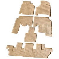 3D Gummi FußMatten FüR Dodge Caravan | BJ 2000-2007 | Beige Mit Rand