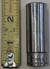 Snap-On SFSM15 3/8" Drive 6-Point Metric 15 mm Deep Socket
