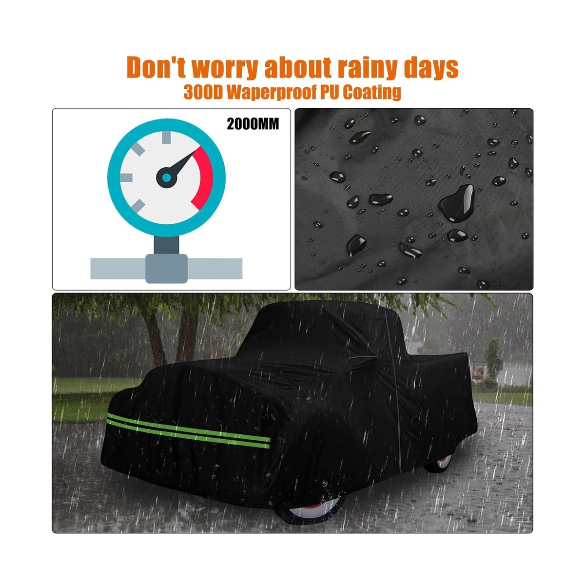 All-weather Car Cover #1 Rated Car Cover On EBay! Universal Fit For Sedan & Coupe - Waterproof & UV Resistant Car Cover Used - Foto 8