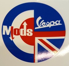Mods Vespa Target Sticker Lambretta Vespa Car Bike Scooter Camper Van
