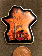 1996 Atlanta Olympics Basketball USA Dream Team C Rex Dinosaur Pin ,Kraft Foods