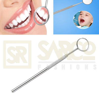 Kit Strumenti Dentale Acciaio Inox Set Base Di Strumenti Dentali Specchio Ed Esploratore Sonda 970337 - Foto 5