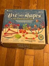 Learning Resources Dive into Shapes! Geometry Set, Geomakers Lot Educational Toy