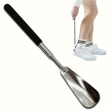 Retractable Stainless Steel Shoe Horn Shoe Puller Helping Assistant Works On ANY