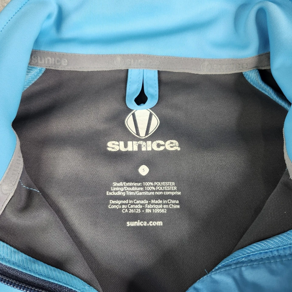 Sunice Womens Golf Soft Shell Full Zip Jacket Size Small Blue Wind Stopper - Image 3 of 4