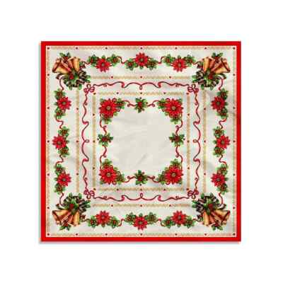 Weihnachts-Mittelstück 100x100cm Weihnachtsdeko Baumwollmeister 4515