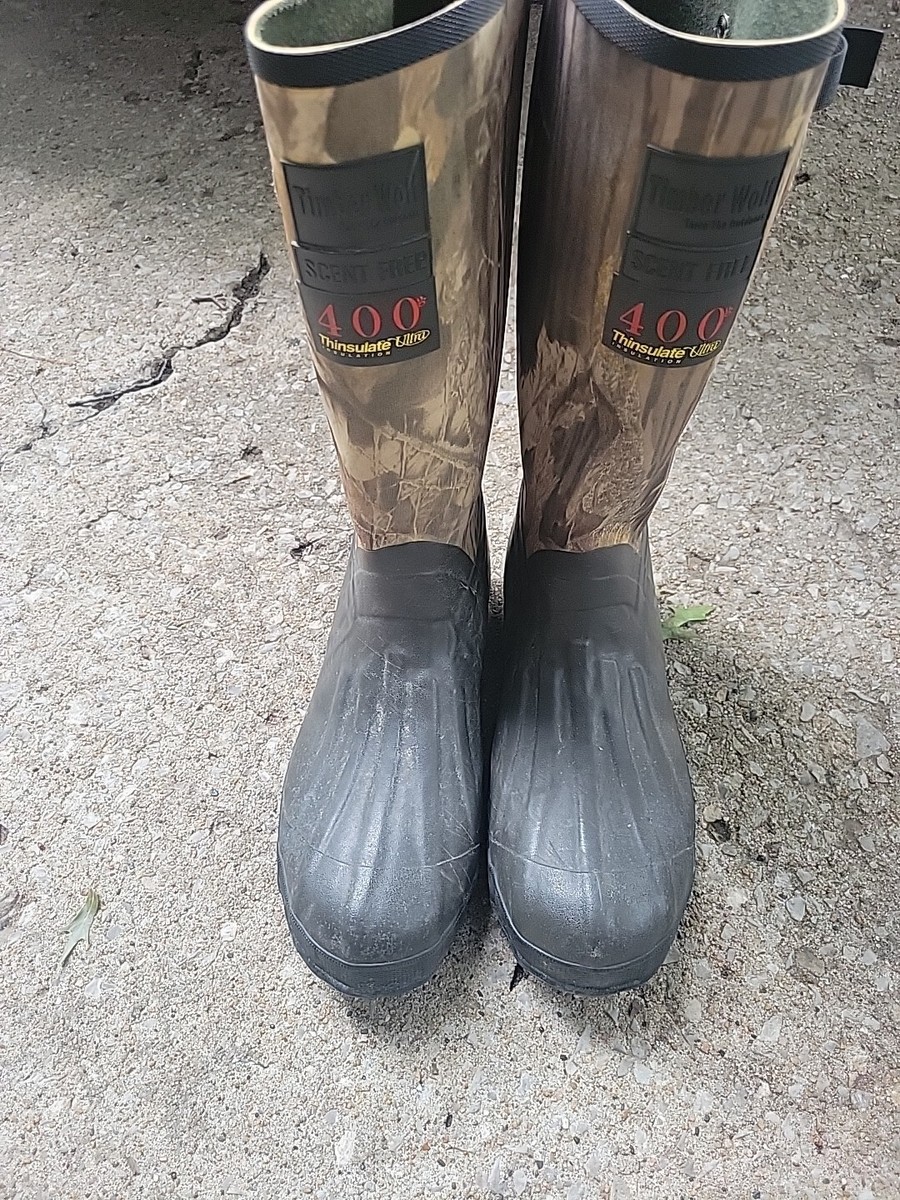Timber Wolf hunting boots weatherproof Men\'s size 10 Rocky Gear Timberwolf Brown Leather Waterproof Hunting Boots  main image 2