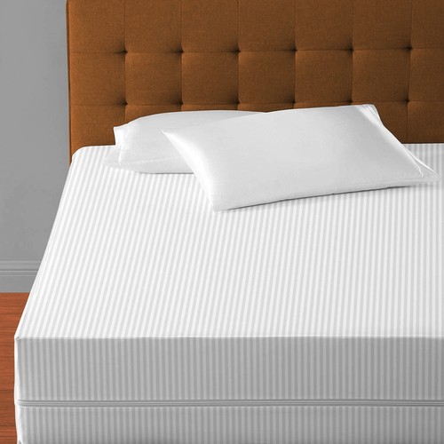 100 % Baumwolle SATIN Gesamtgehäuse Abdeckung Reißverschluss Voll Matratzenschoner Doppel - Bild 18 von 31