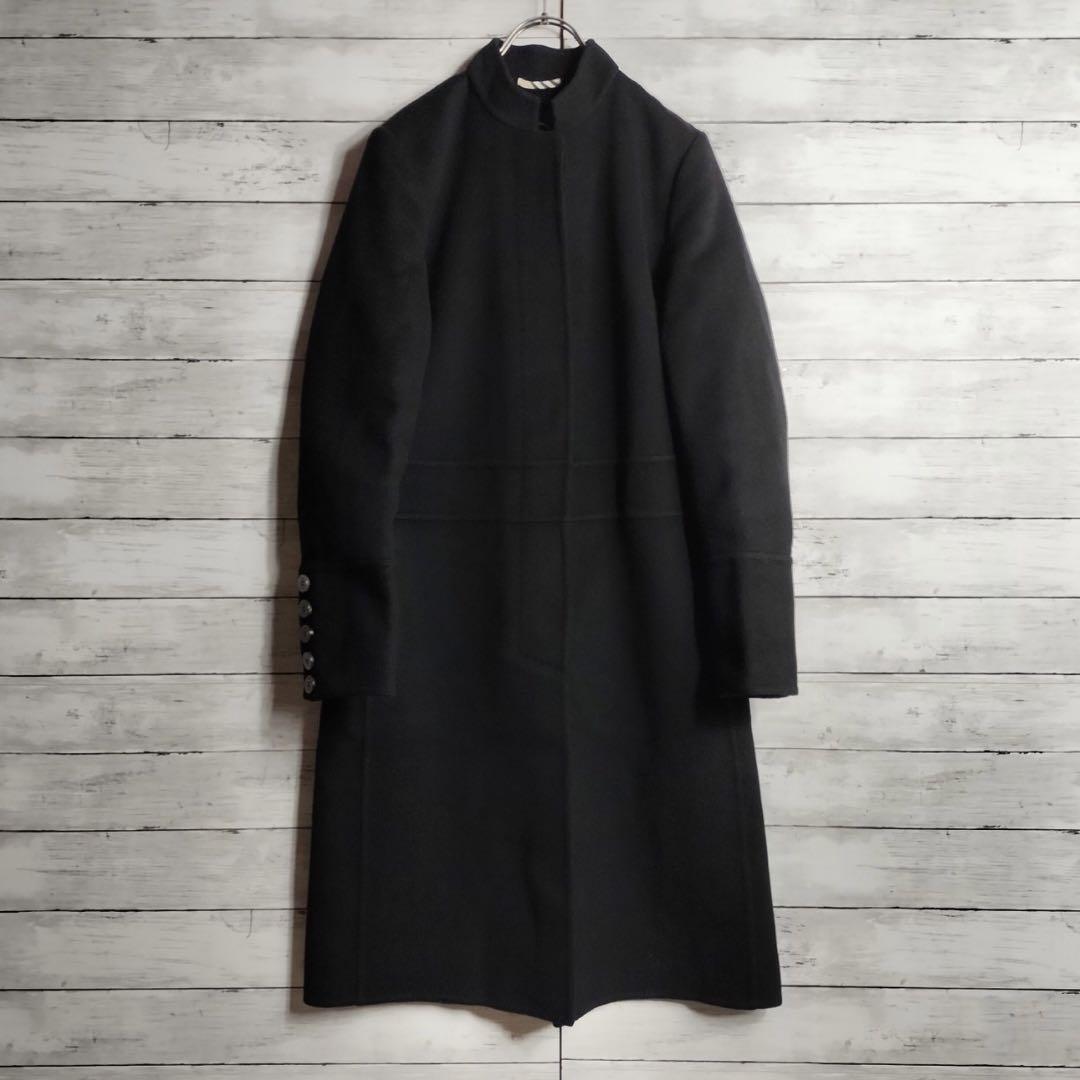 Burberry London Chesterfield Coat Stand Collar Long Wool