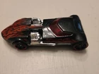 Hot Wheels Redline Twin Mill “1969” Black W/ Red Flames Made In Malaysia