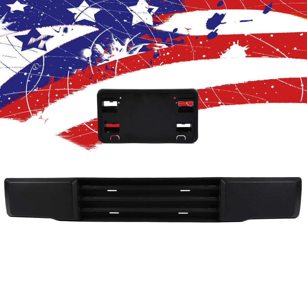Front Bumper Trim & License Plate Bracket For 2015-2017 Ford F-150 (Without Block Heater/Shutters)