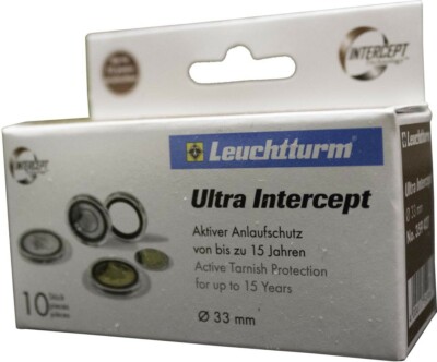 10 Lighthouse Ultra Intercept Coin Capsules 33mm For 1 Oz Gold Eagle Krugerrand