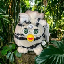 Furby Buddies Bean Bag Plush ZEBRA "Light Please" 70-726-04 Stripes VTG 1999 NWT
