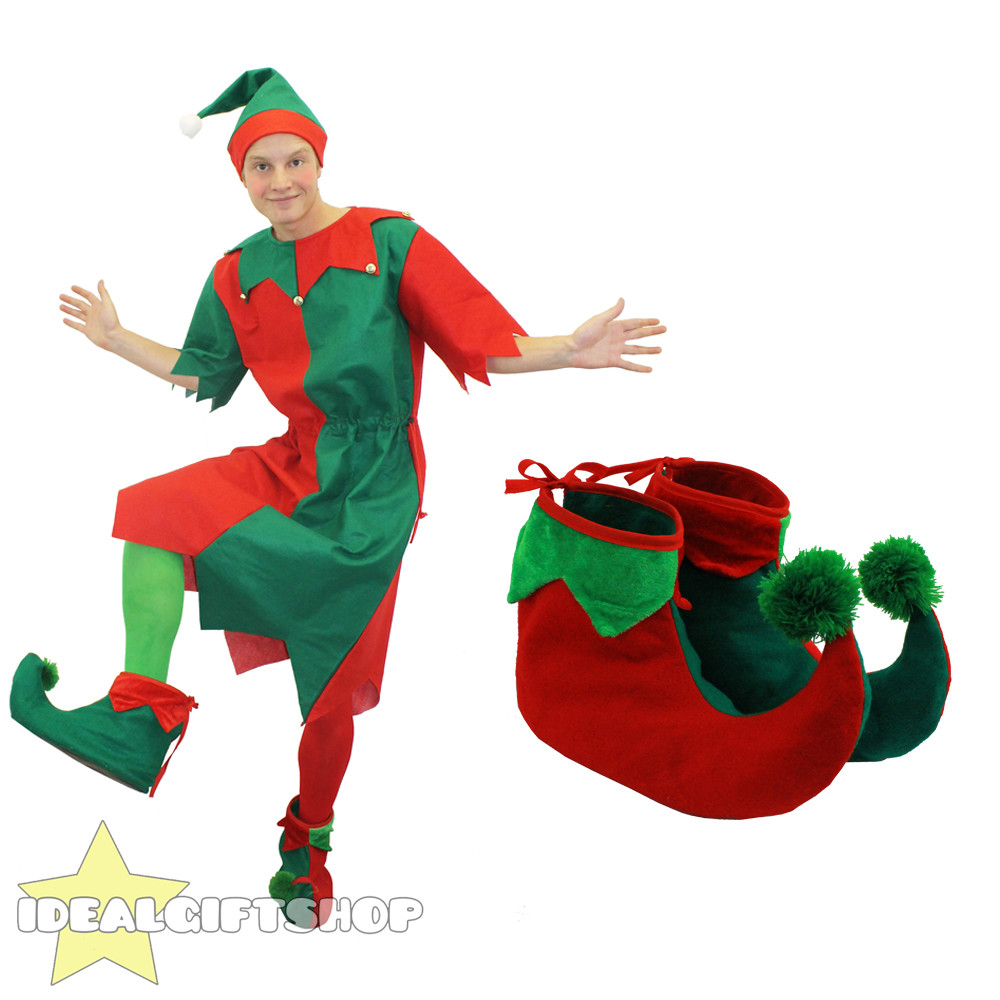 TÚNICA ELFO DISFRAZ DISFRAZ ADULTO NIÑO NAVIDAD NAVIDAD SANTAS AYUDANTE FESTIVO