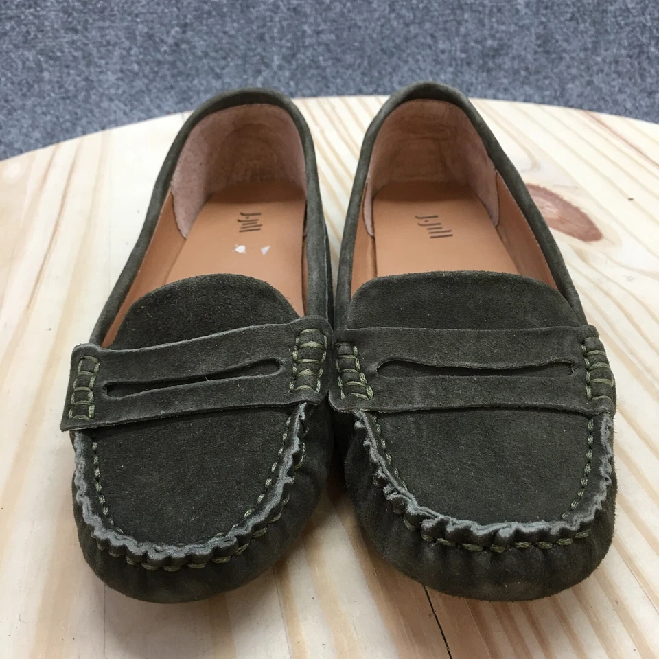 J.Jill Zapatos Mujer 7 Mocasines Verde Sin Cordones Informales Cómodos Parte Superior Baja Punta Redonda Foto 4 de 4