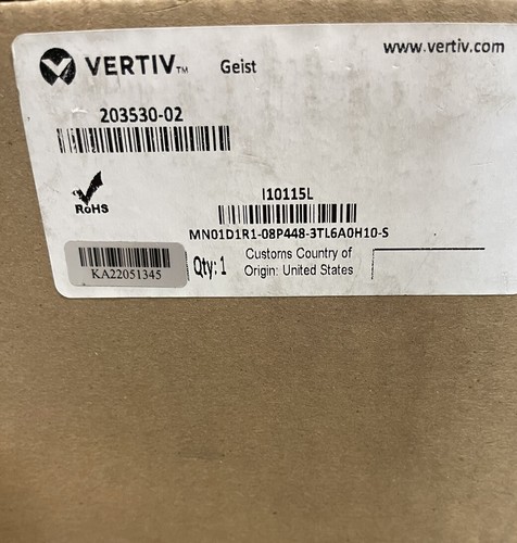 Vertiv Geist Power Distribution Unit - 10115L - MN01D11-08P448-3TL6A0H10-S NEW! - 第 11/11 張圖片