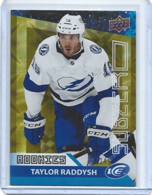2021/22 UPPER DECK ICE TAYLOR RADDYSH SUB ZERO GOLD PARALLEL RC #SZ-42 #d/24