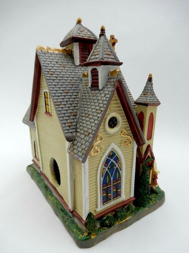 ST. MARTIN'S CHURCH CHRISTMAS VILLAGE LIGHTED BUILDING 2006 LEMAX COVENTRY COVE - Picture 11 of 16