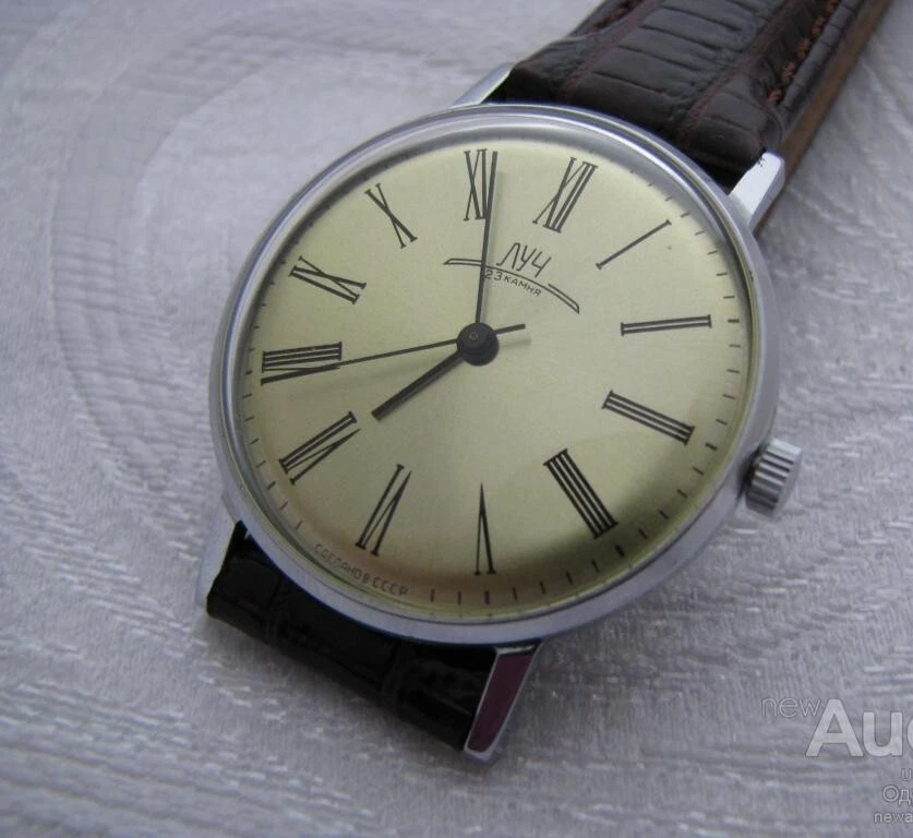 Reloj Luch mecánico vintage Poljot soviético ultra delgado joyas de lujo hombres URSS Foto 4 de 4