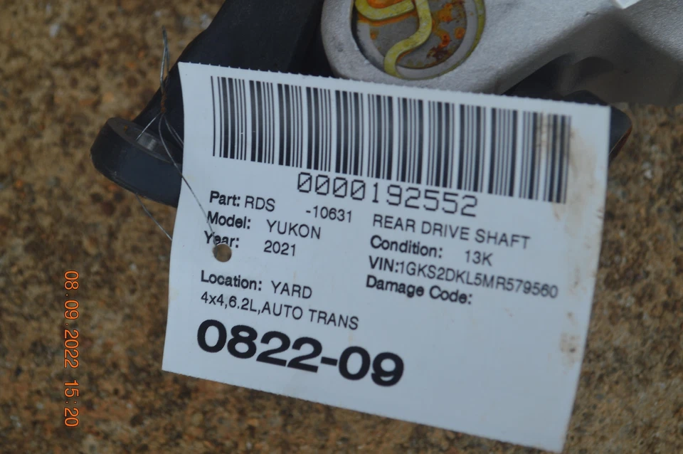 2021 - 2022 吉姆西 YUKON 6.2 升 4WD 后轮驱动道具原始设备制造商 — 第 4/4 张图片