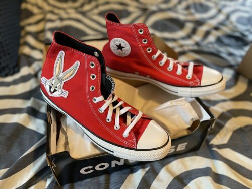 New Converse Chuck Taylor All Star Hi x 'Bugs Bunny' Sneakers (169226C) -  Red | eBay