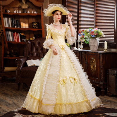 Elegant Retro Performance Dresses Stage Dress European Court Royal Formal  Dress | eBay