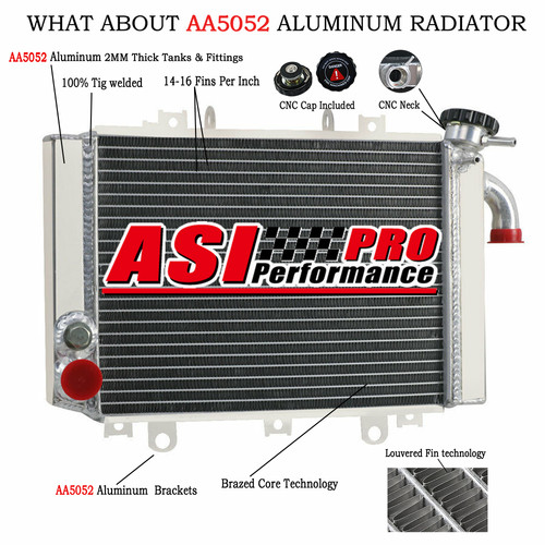 Aluminium Radiator For Kawasaki Ninja ZX6R ZX600F Engine Cooling 1995-1997 96 - Picture 1 of 11