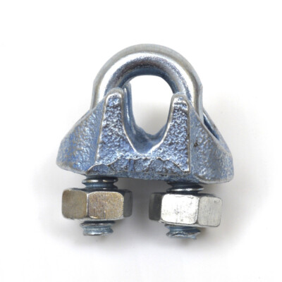 Galvanized 1/8 Inch Cable Wire Rope CLAMPS (25 PACK)