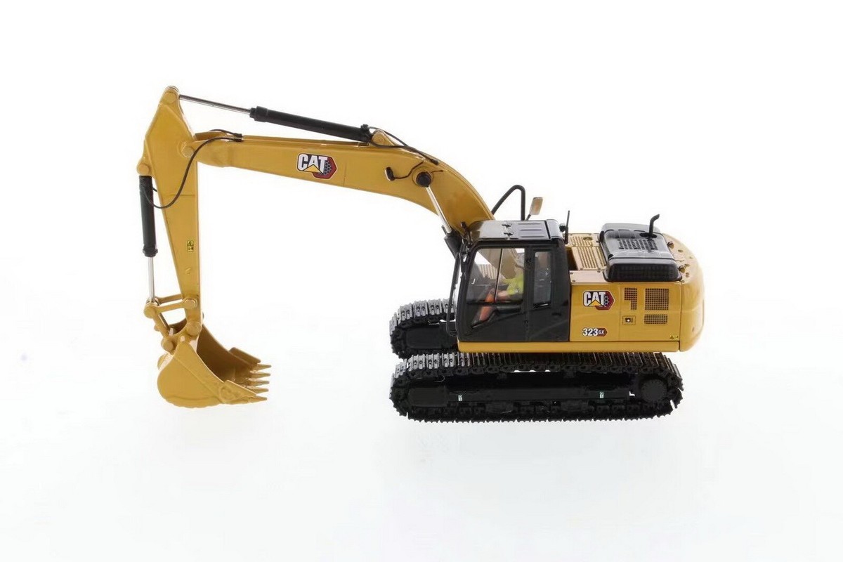 DM 1/50 Scale Caterpillar Cat 323 GX Hydraulic Excavator Diecast