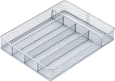 Flatware Drawer Organizer Slip Resistant Silverware Divider Holder Kitchen Tray