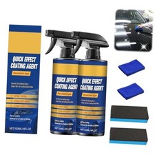 2Pcs Advanced Car Quick-Acting Coating Agent Spray, Scratch Wax Polish
