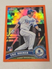 Eric Hosmer 2011 Topps Chrome Orange Refractor Rookie Card. rookie card picture