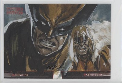 2021 Marvel Annual Wolverine vs Sabretooth Kursat Cetiner #BB2 Auto Sketch 1du0