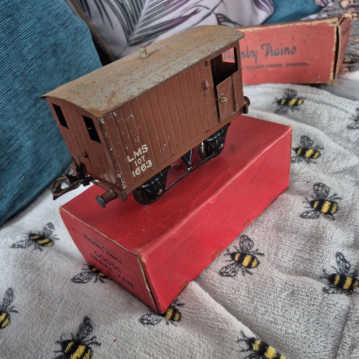 RARE HORNBY O WAGON BENNE BASCULANTE Mc ALPINE TÔLE Lg