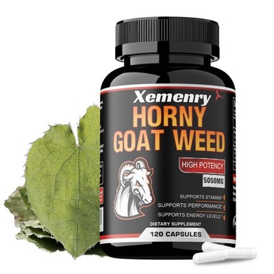 Horny Goat Weed Capsules - Men's Health,Testosterone Booster, Energy & Endurance