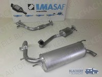 Imasaf Auspuff Komplett für Mitsubishi Pajero Pinin 1.8 GDI 88KW Bj99-01|3-TüRer