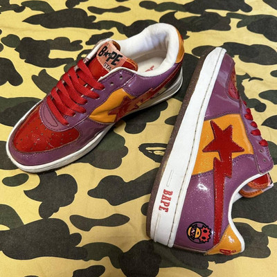 Good Used Bape Sta Men's Sneakers Men Baby Milo Monster Glitter Rare  Ape