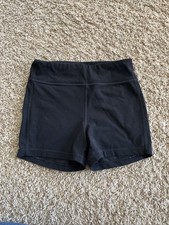 Athleta Girl Size XL 14 Black Chit Chat Shorts Biker Spandex Athletic