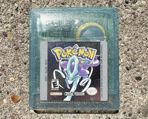 Pokemon Crystal Nintendo Gameboy Color Advance  Cartridge Authentic 2000