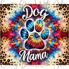 20oz Skinny Tumbler Dog Mama Sublimation Transfer Ready To Press